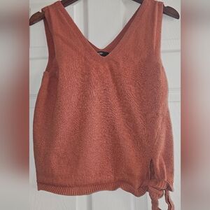 Simply Vera Vera Wang Terracotta Knit Sweater Size Medium